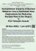 Humanitarian Impacts of Nuclear Weapons Use in Northeast Asia: Implications for Reducing Nuclear Risk in the Region